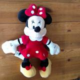 Disney Toys | Disney 9 Minnie Mouse Plush Stuffed Animal No Tag | Color: Black/Red | Size: 9