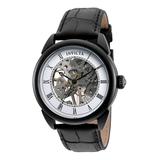 Invicta Men's Watches Black - White & Black Specialty Croc-Embossed Leather-Strap Watch