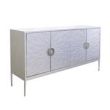 Luna Sideboard, 4 Doors with 2 Chrome Polished Metal Handle - Pasargad Home PPH-A4