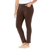 Plus Size Women's The Knit Jean by Catherines in Chocolate Ganache (Size 5X)