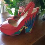 Nine West Shoes | Nine West Tropical Sandals | Color: Orange | Size: 7.5