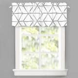 DriftAway Geometric Tailored 52" Window Valance Polyester in Gray, Size 14.0 H x 52.0 W x 3.0 D in | Wayfair 817684027717