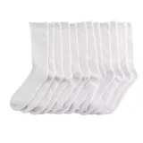Men's GOLDTOE 12-pack Active Crew Socks, Size: 6-12, White
