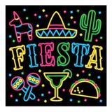 The Holiday Aisle® Fiesta Party Neon Light Backdrop Sign, Size 9.3 H x 9.0 W x 0.5 D in | Wayfair 2D15E578DE9748B2906D015D439CEE40