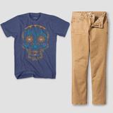 Disney Matching Sets | Disney Coco T-Shirt W Cat & Jack Straight Khakis | Color: Blue/Tan | Size: Sb