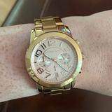 Michael Kors Accessories | Michael Kors Women's Mercer Mk5727 Rose-Gold Rose-Gold Quartz Fashion Watch | Color: Gold | Size: Os