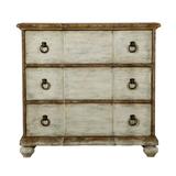 Accentrics Home Distressed Farmhouse Three Drawer Chest in Antique Cream - Home Meridian DS-D229-001