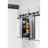 Summit Appliance 4.6 cu. ft. Built-in Mini Fridge Stainless Steel in Gray, Size 32.0 H x 23.38 W x 24.63 D in | Wayfair ALFD24WBVCSSPANTRY