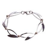 '14k Gold-Accented Sterling Silver Charm Bracelet from Mexico'