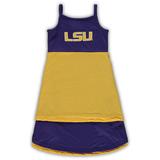 Girl's Toddler Colosseum Purple/Gold LSU Tigers Reversible Dress