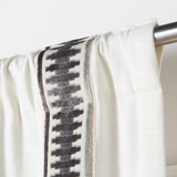 Custom Chloe Border Window Panel - Velvet Ladder Rod Pocket/back Tab Single Lining 120"
