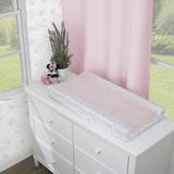 Disney Minnie Mouse Be Happy Super Soft Changing Pad Cover Cotton in Pink/White, Size 32.0 H x 16.0 W x 6.0 D in | Wayfair 5102357P