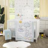 Disney Winnie the Pooh Hello Sunshine Fitted Crib Sheet Cotton in Gray/White, Size 28.0 W x 8.0 D in | Wayfair 3689003P