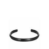 Belk & Co. Black Stainless Steel Cuff Bangle with BIP and Black Enamel