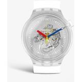 Big Bold Jellyfish Silicone And Plastic Watch - White - Swatch Watches
