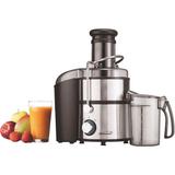 Brentwood Appliances 2-speed 800w Juice Extractor w/ Graduated Jar, Stainless Steel in Black/Gray, Size 15.5 H x 8.5 W x 18.0 D in | Wayfair JC-500