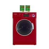 Equator Pro Compact 110V Vented/Ventless 13 lbs Combo Washer Sensor Dry 1200 RPM + 2 boxes of detergent, Stainless Steel in Red | Wayfair
