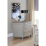 August Grove® Moncayo 3-Drawer Lateral Filing Cabinet Wood in Brown/White, Size 30.5 H x 35.0 W x 21.75 D in | Wayfair