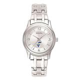 Women's Silver Fort Valley State Wildcats Dial Stainless Steel Quartz Watch