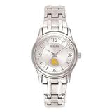 Women's Silver Albany State Golden Rams Dial Stainless Steel Quartz Watch