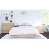 Wrought Studio™ Norah Platform Bedroom Set Wood in Brown/Green/White, Size Full | Wayfair F335420D50144085B0037345896E715B