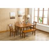 Red Barrel Studio® Weldy 6 - Person Dining Set Wood in Brown, Size 30.0 H in | Wayfair 10AAC5FA243048588748C91F24467D6D