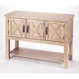 Gracie Oaks Alaeyah 48" Wide Drawer Birch Wood Buffet Table Wood in Brown, Size 36.5 H x 48.0 W x 18.0 D in | Wayfair
