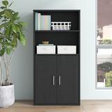 Dotted Line™ Mae 2 - Door Accent Cabinet Wood in Black, Size 47.8 H x 23.6 W x 11.8 D in | Wayfair 85132012C1414F55B40C62F6CFE1C65D