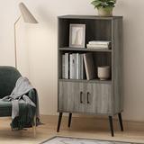 Zipcode Design™ Davian Solid Wood 2 - Door Accent Cabinet Wood in Gray, Size 45.6 H x 23.7 W x 12.2 D in | Wayfair 63F968ED0ECE467C934EA7C8ED5FD38C