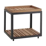 Cane-line Level Side Table with Teak Top - 5007AL | P5007T
