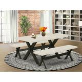 Three Posts™ Gengler 4 - Person Dining Set Wood in Gray/Black/Brown, Size 30.0 H in | Wayfair 9F18F8E4E3C4400687D13B01E3B12078