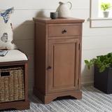 Winston Porter Cansin 1-Door Accent Cabinet Wood in Brown, Size 31.5 H x 16.0 W x 13.8 D in | Wayfair 50754F06B811453BA0605F0ACCE535C8