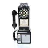 Williston Forge Vintage Pay Phone, Metal in Black, Size 18.25 H x 9.0 W x 6.5 D in | Wayfair 52CF69E845204E66BC769BB5A2A35862