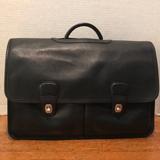 Coach Bags | Coach Mens Black Leather Laptop Briefcase | Color: Black | Size: 17 L X 12 H X 7 W