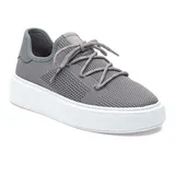 J/Slides Demetria Women's Knit Sneakers, Size: 5, Grey
