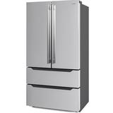 KoolMore 22.5 Cu. Ft. 4 Door French Refrigerator In Stainless Steel in Gray, Size 69.1 H x 29.0 W x 35.8 D in | Wayfair RESREF-22CSS