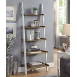 Convenience Concepts Bookcases & Bookshelves Driftwood/White - Driftwood & White American Heritage Ladder Bookcase