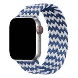 Nayu Replacement Bands Blue&white - Blue & White Woven Loop Smart Watch Band