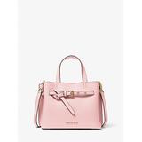 Michael Kors Emilia Small Pebbled Leather Satchel Pink One Size