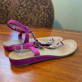 Jessica Simpson Shoes | Jessica Simpson Js-Joey Suede & Chain Sandals | Color: Pink/Purple | Size: 11