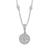 Effy® 3/4 Ct. T.w. Diamond Pendant Necklace In 14K White Gold, 16 In