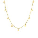 Lesa Michele Women's Necklaces Yellow - 18k Gold-Plated Stars Charm Station Necklace