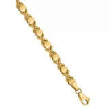 Belk & Co 7 Inch Fancy Bracelet In 14K Yellow Gold