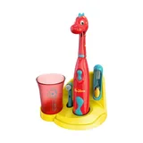 Pure Enrichment Kid's Electric Toothbrush Pepper The Dinosaur Set