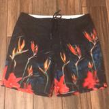 American Eagle Outfitters Swim | Nwt American Eagle Brand Mens Swim Trunks | Color: Black/Red | Size: M