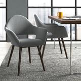 Latitude Run® Bastiano Upholstered Dining Chair Fabric in Brown, Size 32.0 H x 24.0 W x 24.0 D in | Wayfair 32CAD37E138C43CF8F7413863F2FE443