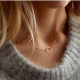 Urban Outfitters Jewelry | Circle Of Protection 14k Gold Pendant Necklace | Color: Gold/Silver | Size: Os