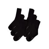 Men's Big & Tall Wigwam® 6-Pack Athletic White Crew Socks by Wigwam in Black (Size L)