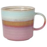 Union Rustic Louella Aurora Reactive Glaze Coffee Mug Ceramic/Earthenware & Stoneware in Blue/Brown/Pink, Size 3.5 H x 3.5 W in | Wayfair
