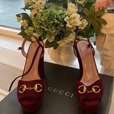 Gucci Shoes | Gucci Horsebit Platform | Color: Purple/Red | Size: 7